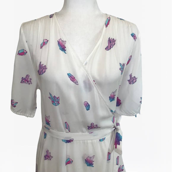 Wildfox Wrap Allover Print Women’s Maxi Dress -S/M - Picture 6 of 16